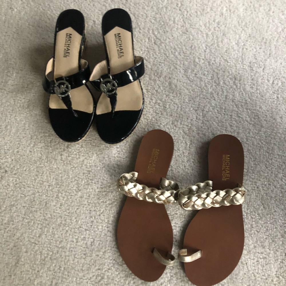 Michael Kors sandals. Like new. Worm once